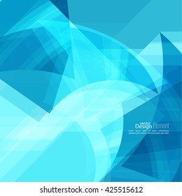 Abstract background with blue chaotic stripes corner. 