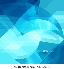 Abstract background with blue chaotic stripes corner. 