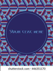 abstract background with blue circle