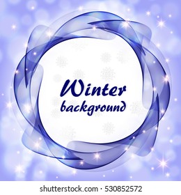 Abstract background with blue circle 