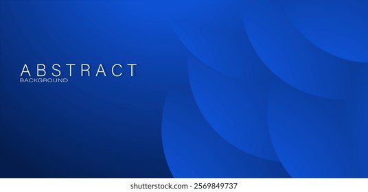 Abstract background. Blue background with circle composition in modern style, best for project banner. Vector illustration.