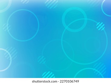 Abstract background. Blue circle light bubbles fresh. vector illustration.
