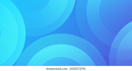 Abstrakter Hintergrund blauer abstrakter Kreis mit Licht, modernes Design einfache Kunst