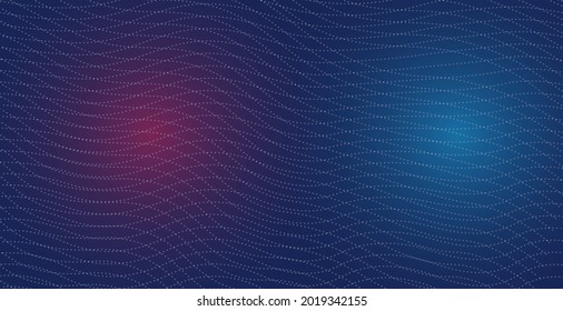 Abstract Background blue with circle line light vector