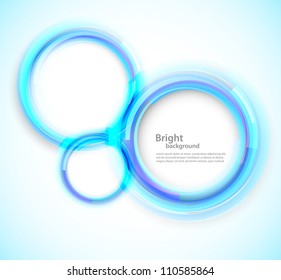 Abstract background with blue circles