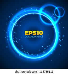 Abstract background with blue circles