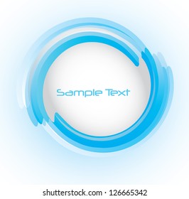 abstract background with blue circles