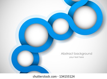 Abstract background with blue circles