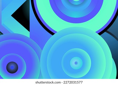 abstract background with blue circles