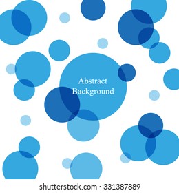 Abstract Background with Blue Circles
