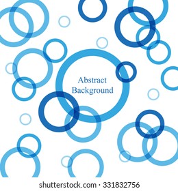 Abstract Background with Blue Circles