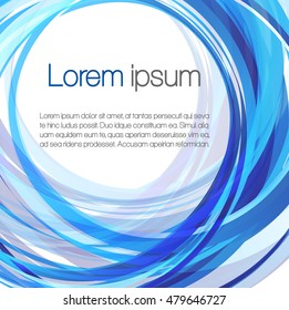 Abstract background with blue circles