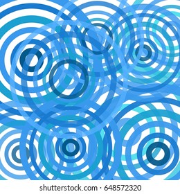 Abstract Background with Blue Circles