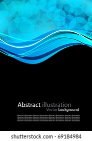 Abstract background with blue circles
