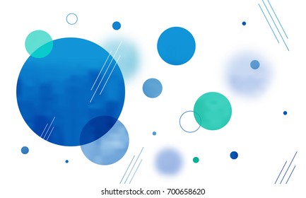 Abstract Background With Blue Circles.