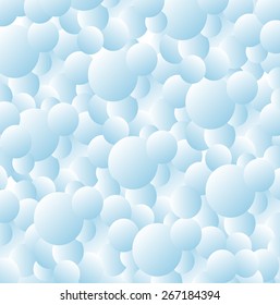 Abstract background of blue circles. Geometric background.