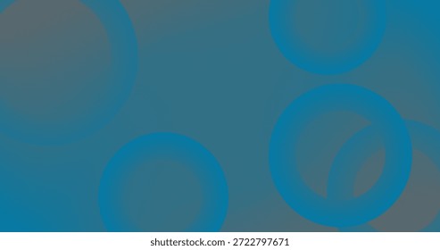 abstract background with blue circles Ring for Copy Space Aqua Cerulean Gradient