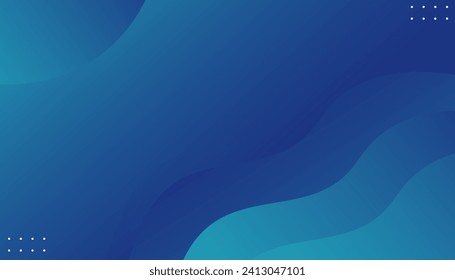 Abstrakter Hintergrund mit blauer Farbe.  Abstrakte geometrische Tapete. Vektorgrafik

