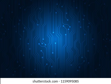 Abstract background blue color technology concept. Vector illustration dots and lines social network and connecting.