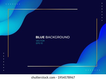 Abstract background with blue color. Vector illustration