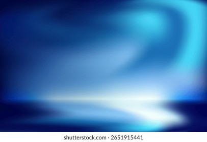Fondo abstracto con color azul. Ilustración vectorial