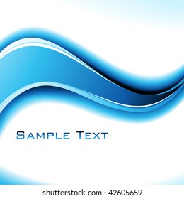 Fondo abstracto de color azul. Vector.