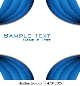 Abstract background in blue color. Vector.