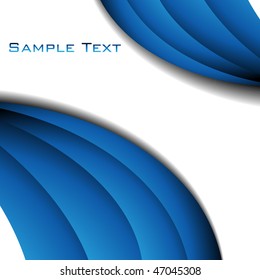 Abstract background in blue color. Vector.