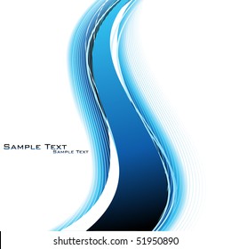 Fondo abstracto de color azul. Vector.
