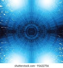 Abstract background in blue color. Vector.