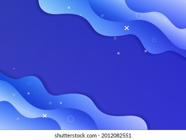 abstract background with blue color and wave pattern. vector illustration