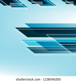 abstract background Blue color,EPS10 Design Graphic Concept box square blend with color Different level