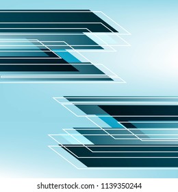 abstract background Blue color,EPS10 Design Graphic Concept box square blend with color Different level