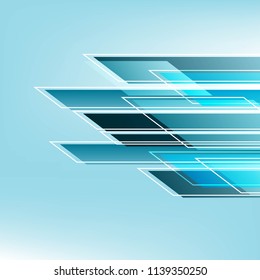 abstract background Blue color,EPS10 Design Graphic Concept box square blend with color Different level