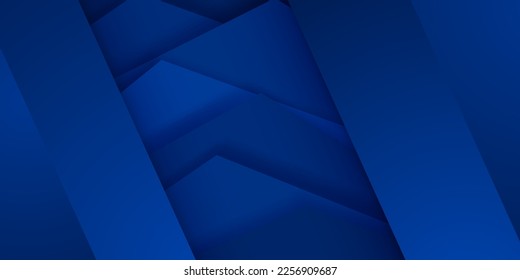 Abstract background in blue colors with several overlapping surfaces with shadows