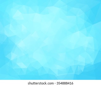 Abstract background in blue colors of winter, ice, cold, snow and water