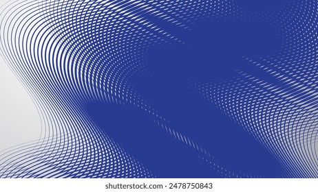 Abstract background with blue curve lines for backdrop or presentation