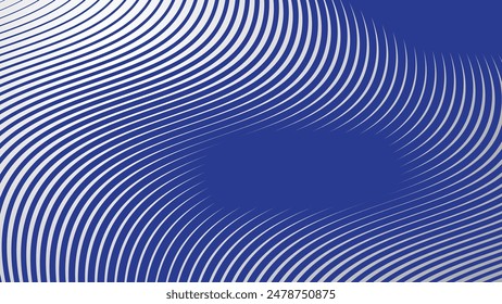 Abstract background with blue curve lines for backdrop or presentation