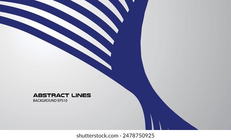 Abstract background with blue curve lines for backdrop or presentation
