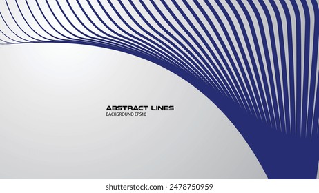 Abstract background with blue curve lines for backdrop or presentation
