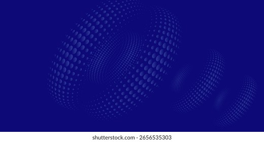 Abstrakter Hintergrund mit blauen Kurvenlinien für Hintergrund oder Präsentation