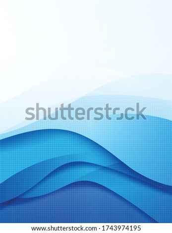 Abstract background blue dark curve blend layered and overlap element, modern and elegant vector illustration eps10
