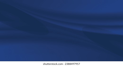 Resumen de fondo azul y azul oscuro, línea ondulada dinámica con puntos de textura, fondo azul oscuro con espacio de copia. Moderno patrón futurista simple de puntos. Fondo del vector