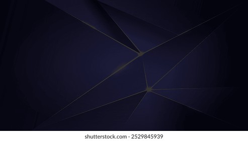Fondo abstracto con el polígono oscuro azul