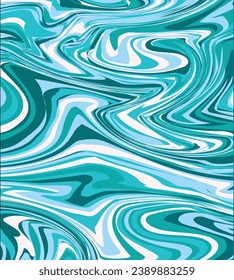 decoración de ilusión deformada azul de fondo abstracto