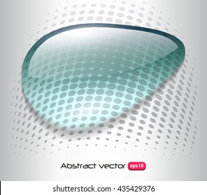 Fondo abstracto con rocío azul. caída de agua sobre fondo de medio tono, diseño vectorial