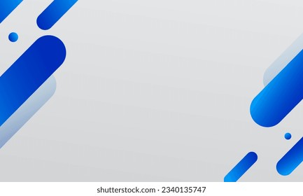 Abstract background with blue diagonal lines. Dynamic shapes composition. Vector illustration