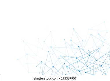 abstract background with blue dots and net vector