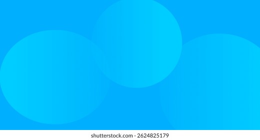Azul de fundo abstrato com elementos de forma de círculo dinâmico. Fundo de gradiente geométrico moderno e moderno. Ilustração de vetor