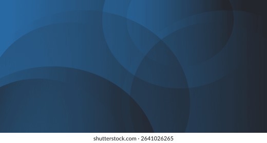 Abstract background blue with dynamic circle shape elements. Trendy and modern geometric gradient background. Vector Illustration
